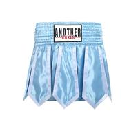 HEARTTOUCH Men's Muay Thai Fight Shorts - Premium Thai Shorts Kickboxing Shorts Boxing Shorts Short Thai Boxing Shorts for Thai Boxing, Kickboxing, Boxing, lightblue, M