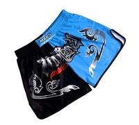 HEARTTOUCH Men's Premium Muay Thai Fight Shorts - Thai Shorts Boxing Shorts Short Thai Boxing Trousers Training Trousers for Thai Boxing Kickboxing S-4XL