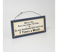 Heartwarmers Cute Fun Mini Magnetic Plaque Sign Under The Pub