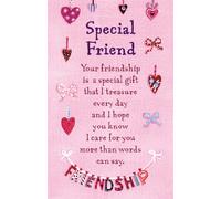 Heartwarmers Special Friend Pink Credit Card Style Keepsake with Signature Panel