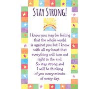 Heartwarmers Stay Strong Credit Card Style Keepsake with Signature Panel