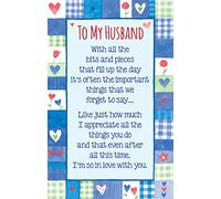 Heartwarmers To My Husband Keepsake Card & Envelope 3.5" x 2" Code K109E