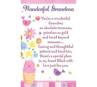 Heartwarmers Wonderful Grandma - Credit Card Style Keepsake with Signature Panel
