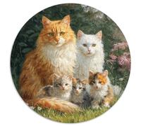 Heartwarming Cat Family PortraitsPuzzles 1000 Pieces for Adults for Adults 1000 Piece Puzzle Educational Challenge Games Home Decoratio