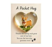 Heartwarming Desktop Ornament A Thoughtful For Groomers Featuring Pocket Hug Symbolizing Care And Appreciation (G, 4x4cm)