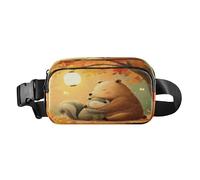 Heartwarming Hug Fashionable Cross Body Bag Belt Pack for Women Men Large Capacity with Adjustable Strap for Travel Shopping Running mochilas para hombres de cintura