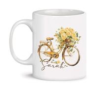 Heartwarming Personalized Name Rose Travel | Customised Coffee Mug | 11 OZ