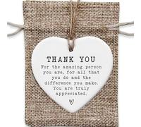 Heartwarming Thank You Gift, Ceramic Keepsake With Gift Box Blessings and Gratefulness Plaque for Best Friend,Mentor,Family,Female Gift