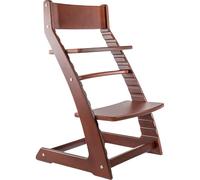 Heartwood Adjustable Wooden High Chair Mahagon Color for Babies and Toddlers from 2 Years Dining Highchair