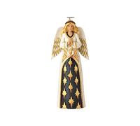 Heartwood Creek Black And Gold Praying Angel Figurine