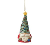 Heartwood Creek by Jim Shore Gnome With LED Christmas Hat Hanging Ornament