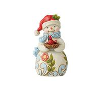 Heartwood Creek By Jim Shore Snowman With Cardinal Mini Figurine