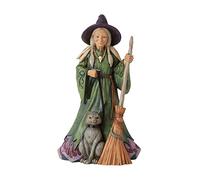 Heartwood Cr igure Witch with Cat and Scene Chased