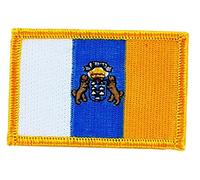 Heat-Activated Adhesive Canary Islands Flag Embroidered Patch for Back Pack