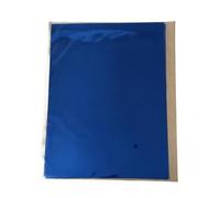 Heat Activated Foil, A4 Hot Stamping Transfer Foil Paper for Printer Multicolor Pack of 50(Blu)