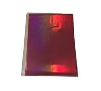 Heat Activated Foil, Hot Stamping Foil Paper for Printer A4 Multicolor Pack of 50(Red)