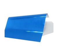Heat Activated Foil, Hot Stamping Foil Paper Pack of 50 Pieces Multicolor for Gift Card Scrapbook Wrapping(Blu)