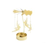 Heat Activated Rotating Candle Holder with, Iron Candlestick for Weddings, Parties, and Seasonal Decorations (Angels)
