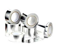 Heat and Light Reflective Aluminium Foil Tape Rolls 48MM X 50M Heat Insulation Duct Self Adhesive - (12 Rolls)
