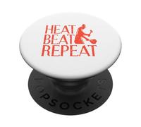Heat Beat Repeat Retro Vintage IRONWORKER Designs Present PopSockets Adhesive PopGrip