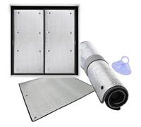 Heat Blocking Window Film, Reflective Insulation Foil, UV Protection, Privacy Shield, Total Blackout Sun Protection for Home and Office