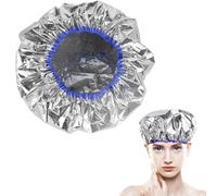 Heat Cap - Deep Conditioning caps - Double Layer Aluminum Foil Hair Salon-Cap | Tin Foil Reusable Shower Steam-Cap | Hot Oil Hair Processing Cap for Home Salon Use
