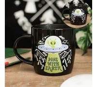 Heat Change Ufo Mug - Green Alien & Done With Earth Design, 350Ml