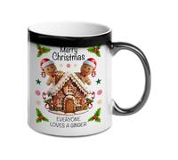 Heat Changing Mug - Ginger are for Life Not Just for Christmas - Ginger Bread Mug - Ginger Santa - Ginger Colour Changing Novelty Gift for Christmas, Birthdays, and Ginger Fans