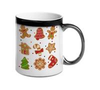 Heat Changing Mug - Ginger are for Life Not Just for Christmas - Ginger Bread Mug - Ginger Tree - Ginger Colour Changing Novelty Gift for Christmas, Birthdays, and Ginger Fans