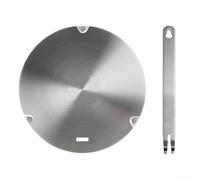 Heat Conducting Plate for Induction Cookers Made from Stainless Steel with Strong Magnetic Base to Prevent Movement During Cooking (B)