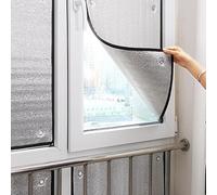 Heat Control Anti Uv Window Tint,Privacy Window Film Aluminum Foil Glass Film,Daytime Privacy Thermal Control Vapour Barrier,Non Adhesive No Residue Removable,8mm Thickness (110x220cm/43"x87")