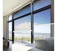 Heat Control One Way Mirror Roller Blinds for Indoor Windows Light Filtering, Reflective One-Way See-Through Roller Shades Curtain (Size : 60cmx100cm/23.4inx39.4in)