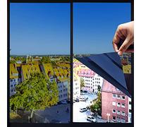 Heat Control Window Film, Window Tint Sun Blocking Blackout and UV Protection, one-Way Privacy Mirror Reflective Film,Explosion-Proof Premium PET Material,Neptune Blue,17.5 Inch x 6.5 Feet