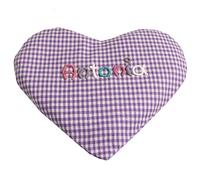 Heat cushion heart with name, rapeseed pillow, 15 x 17 cm large, grain pillow, spelt cushion, small gift, baby gifts, birth gifts, baby