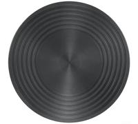 Heat Diffuser Plate Aluminum Alloy Gas Stove Reducer With Anti Slip Texture Even Heating Simmer Ring Flame Guard For Sauces Stewing And Thawing Food Black 28cm(28cm)