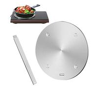 Heat Diffuser Plate for Gas Stove, Gocoffun Stainless Steel Induction Adapter Plate with Removal Handle, for Cookware Simmer Ring Induction Hob Plate Heat Diffuser(11inch)