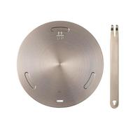 Heat Diffuser Plate, Stainless Steel Defrosting Plate with Removable Handle, Round Protector for Defrosting Frozen Food