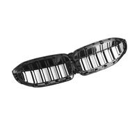 Heat dissipation Compatible With BMW For 3 Series G20 2019 2020 2021 2022 Black Dual Slat Kidney Grill Grille Radiator Accessories OEM：51138072085