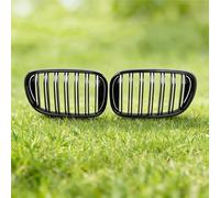 Heat dissipation Compatible With BMW For 7 Series G11 G12 740i 750i 760i 2016 2017 2018 Pair Gloss Black Front Bumper Grille Dual Slats Kidney Grill