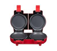 Heat & Eat 2-in-1 Waffle & Pancake Maker, Double Belgian & American Waffle Machine, Mini Non-Stick Waffle Iron, Deep Cooking Plates Savoury Snacks & Desserts
