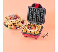 Heat & Eat Square Waffle Maker - Features: Lightweight, Easy Cleaning With Non-stick Plates, Compact Storage - Making Up To Four Delicious Stick Waffles, This Waffle Maker Is Great For Creating