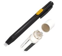 Heat Erasable Fabric Marker for Sewing, Embroidery, Quilting, Washable Erasable Replaceable Refill Marker Pen, Heat Disappearing Washable Sewing Chalk Fabric Marking Pen (1Pen(20 Refills))