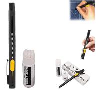 Heat Erasable Fabric Marker for Sewing, Refillable & Washable Temporary Fabric Pen with 20 Refill Cartridges, Ideal for Embroidery, Quilting on Cotton & Knits (1 Pcs)