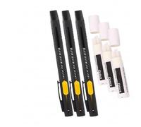 Heat Erasable Fabric Marker Pen Set, Fine Tip Washable Marking Pens for Sewing, Quilting & Embroidery, Includes 20 Refill Chalk Pens, Ideal for Tailors, DIY Craft Projects (3)