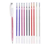 Heat Erasable Fabric Pens - 4 Colors Textile Markers | Heat Erase Empty Sewing Pens For Marking Textile With 10 Refills | Erasable Writing Instruments For Quilting Sewing Dressmaking