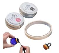 Heat-Erasable Marking Cream For Transferring Patterns - Complete with a Smooth Precision Brush & Adhesive Tape | Heat Erasable Template Highlighting Cream - Suitable For Embroidery, Sewing, Quilting