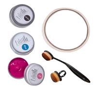 Heat Erasable Marking Cream, Precision Brush And Tape Sewing Marker Set, Creates Temporary Fabric Guidelines Easy Removal, Heat Sensitive Washable Formula Solution, Embroidery Quilting