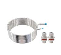 Heat Exchanger, 25ft(7.6Meter) Weldless Heat Exchange Recirculating Mash System Coil 304 Stainless Steel 1/2" Tubing 10" 12" Diameter(12 inch Diameter)