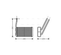 Heat Exchanger AU6177 AVA Exchanger Interior JEF100150