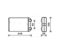 Heat Exchanger BW6426 AVA Exchanger Interior 6411.1.497.527